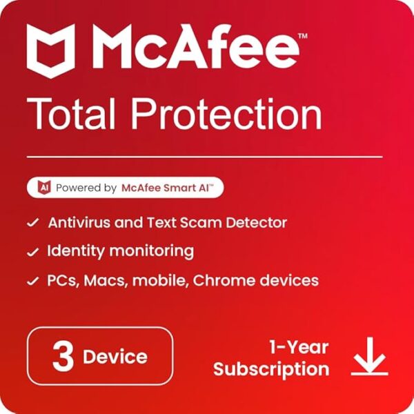 McAfee Total Protection - 1-Year / 3-Device